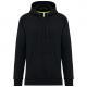 Chaqueta cremallera y capucha - unisex Ref.TTPA383-NEGRO