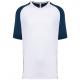 Camiseta pádel bicolor mangas raglán hombre Ref.TTPA4030-ARMADA/BLANCO DEPORTIVO