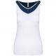 Camiseta pádel sin mangas bicolor mujer Ref.TTPA4031-ARMADA BLANCA/DEPORTIVA