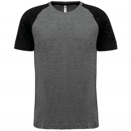 Camiseta bicolor de deporte para adulto Triblend