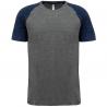 Camiseta bicolor de deporte para adulto Triblend