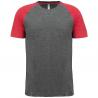 Camiseta bicolor de deporte para adulto Triblend