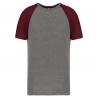 Camiseta bicolor de deporte para adulto Triblend