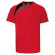 Camiseta equipaciones manga corta adulto Ref.TTPA436-RED/NEGRO/TORMENTA SPORTY