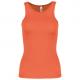 Camiseta de deporte tirantes mujer Ref.TTPA442-NARANJA FLUORESCENTE