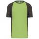 Camiseta deportiva bicolor unisex Ref.TTPA467-LIMA/GRIS OSCURO