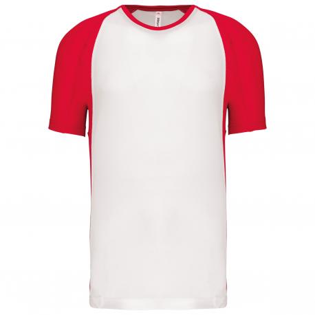 Camiseta deportiva bicolor unisex