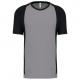 Camiseta deportiva bicolor unisex Ref.TTPA467-FINO GRIS/NEGRO