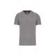 Camiseta de deporte cuello de pico hombre Ref.TTPA476-GRIS FINO