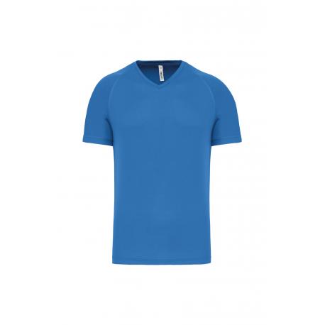 Camiseta de deporte cuello de pico hombre