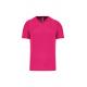 Camiseta de deporte cuello de pico hombre Ref.TTPA476-FUCSIA