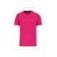 Camiseta de deporte cuello de pico hombre Ref.TTPA476-FUCSIA