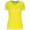 Camiseta de deporte cuello de pico mujer