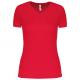Camiseta de deporte cuello de pico mujer Ref.TTPA477-RED