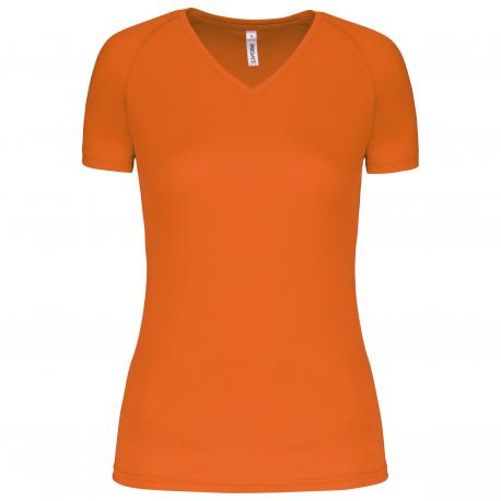 Camiseta de deporte cuello de pico mujer