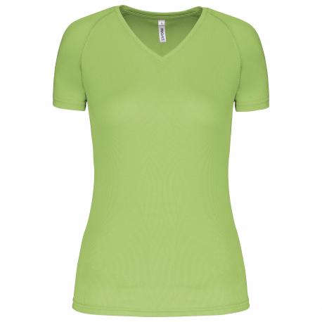 Camiseta de deporte cuello de pico mujer