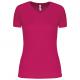Camiseta de deporte cuello de pico mujer Ref.TTPA477-FUCSIA