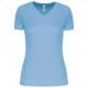 Camiseta de deporte cuello de pico mujer Ref.TTPA477-CIELO AZUL