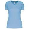 Camiseta de deporte cuello de pico mujer