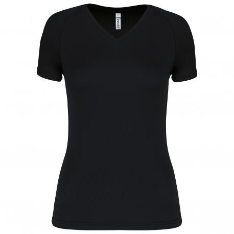 Camiseta de deporte cuello de pico mujer