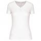 Camiseta de deporte cuello de pico mujer Ref.TTPA477-BLANCO