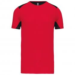 Camiseta deportiva bicolor