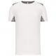 Camiseta deportiva bicolor unisex Ref.TTPA478-BLANCO/FINO GRIS