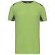 Camiseta deportiva bicolor unisex Ref.TTPA478-LIMA/GRIS OSCURO