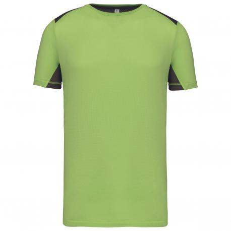 Camiseta deportiva bicolor unisex