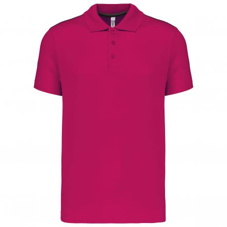 Polo interlock de manga corta hombre