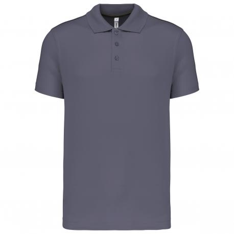 Polo interlock de manga corta hombre