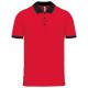 Polo piqué performance hombre Ref.TTPA489-NEGRO ROJO