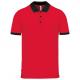 Polo piqué performance hombre Ref.TTPA489-NEGRO ROJO