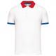 Polo piqué performance hombre Ref.TTPA489-BLANCO/ROJO/DEPORTIVO AZUL REAL