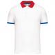 Polo piqué performance hombre Ref.TTPA489-BLANCO/ROJO/DEPORTIVO AZUL REAL