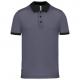 Polo piqué performance hombre Ref.TTPA489-GRIS DEPORTIVO/NEGRO
