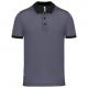 Polo piqué performance hombre Ref.TTPA489-GRIS DEPORTIVO/NEGRO