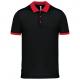 Polo piqué performance hombre Ref.TTPA489-NEGRO/ROJO