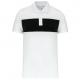 Polo de manga corta unisex Ref.TTPA493-BLANCO NEGRO