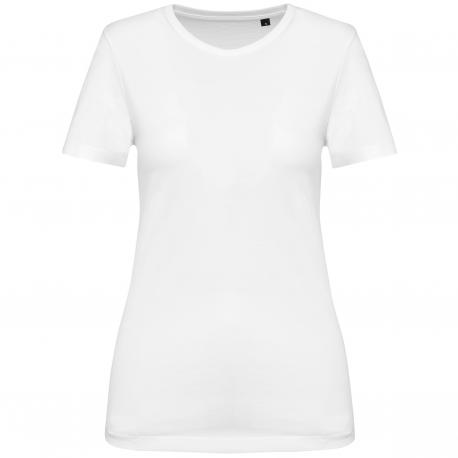 Camiseta Supima® cuello redondo manga corta mujer