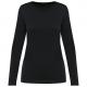 Camiseta supima® cuello redondo manga larga mujer Ref.TTPK303-NEGRO