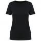 Camiseta corta de mujer Supima® con cuello de pico Ref.TTPK305-NEGRO