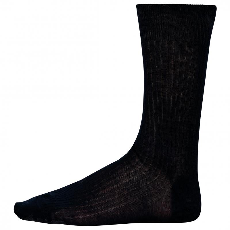 Calcetines 100 % Algodón Acanalado Gris - Calcetines de hombre