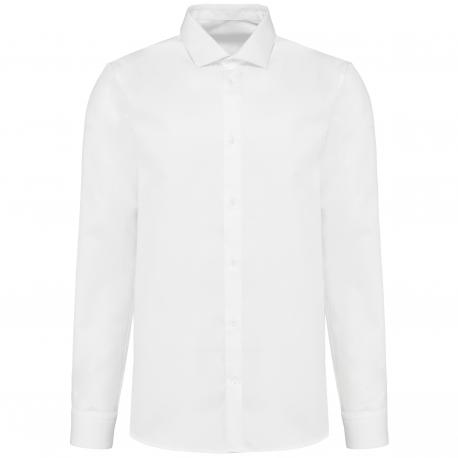 Camisa popelina manga larga hombre