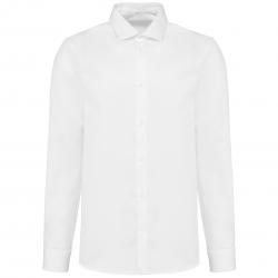 Camisa oxford pinpoint manga larga hombre