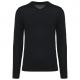 Jersey lana merina cuello de pico hombre Ref.TTPK910-NEGRO