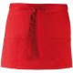 Delantal «colours» con 3 bolsillos Ref.TTPR155-RED 