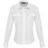 Camisa piloto manga larga mujer