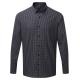 Camisa vichy con cuadros grandes Ref.TTPR252-ACERO/NEGRO