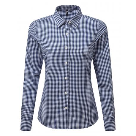 Camisa vichy con cuadros grandes